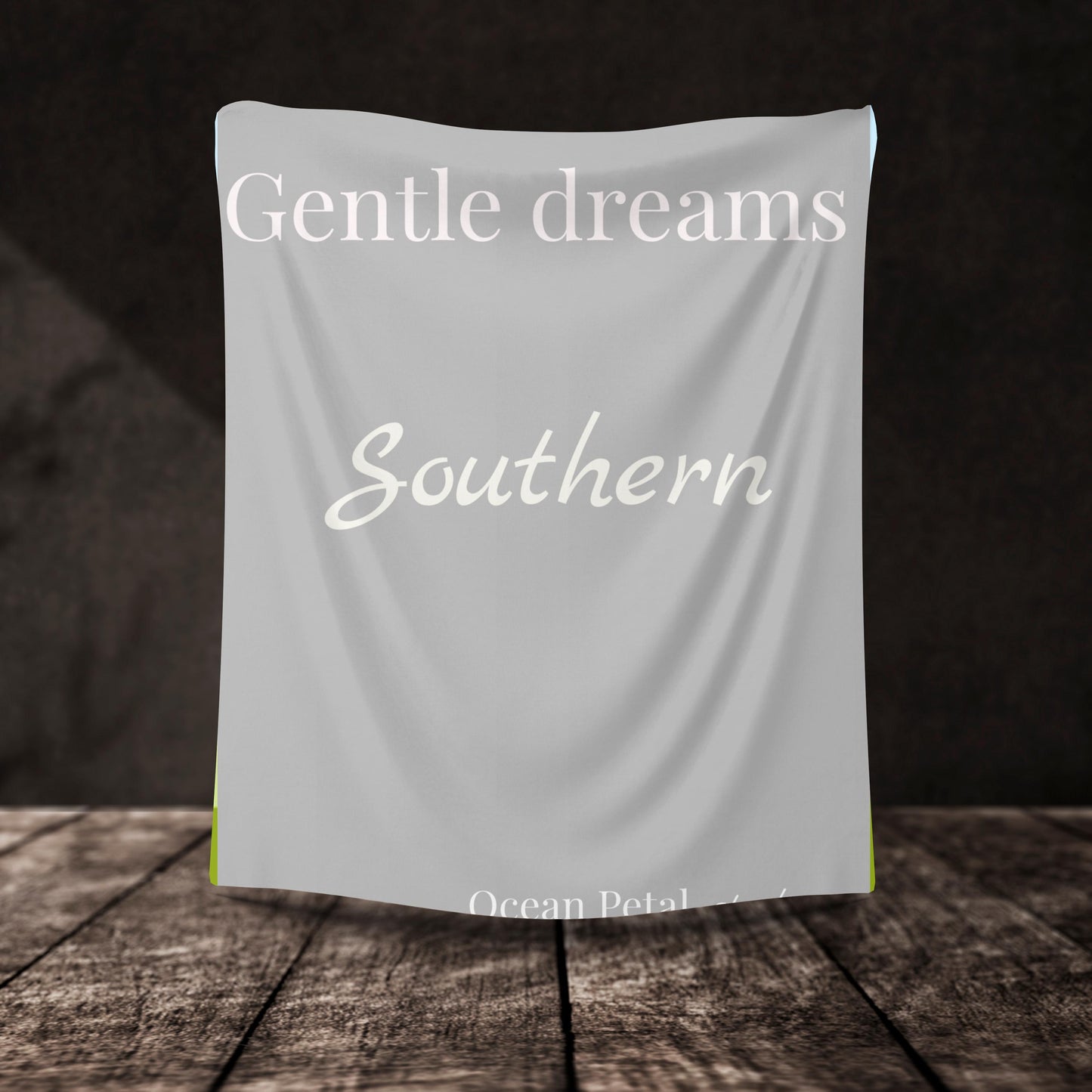 “Moonlit Flowers Velveteen Blanket –Romantic Bedroom Decor”