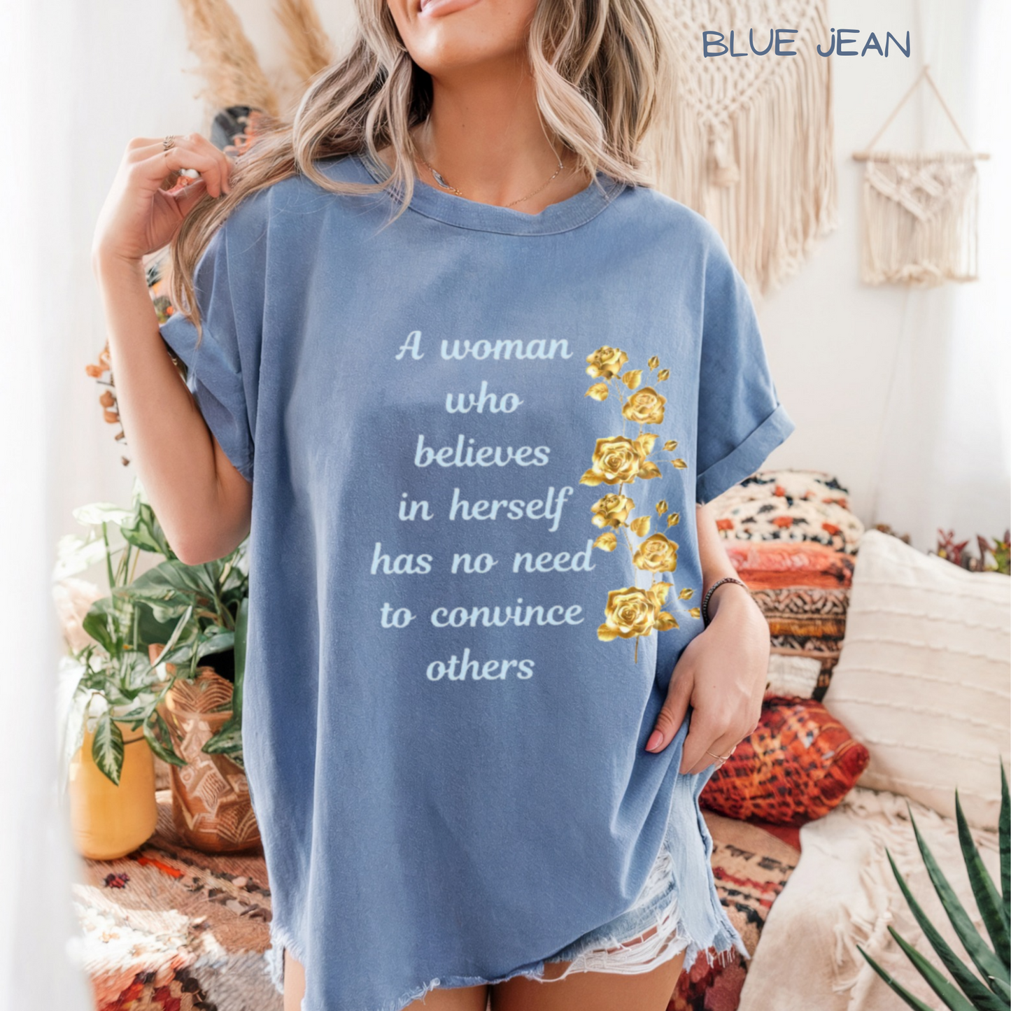 Believe in Yourself Tee – Inspirational Cotton Shirt for Women