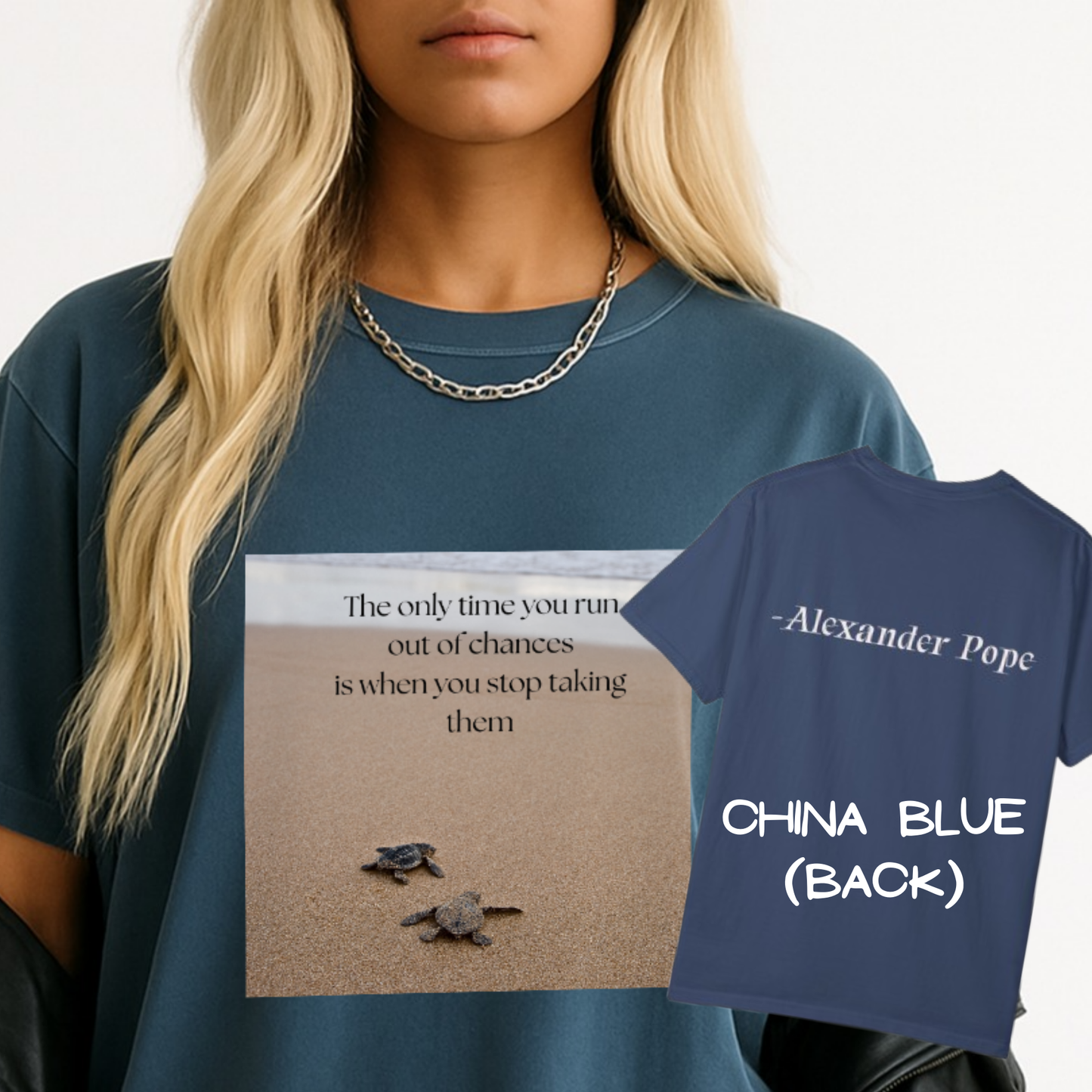 “Motivational Quote Tee – Garment-Dyed Cotton Comfort for Everyday Courage”