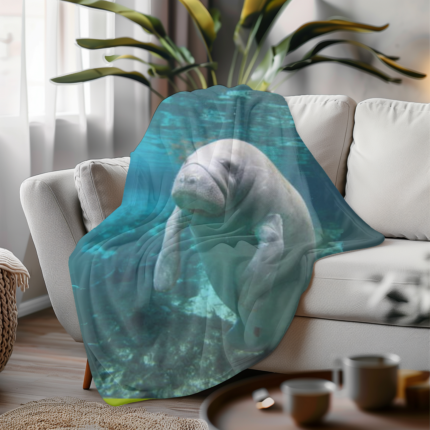 Manatee Blanket – Marine Life Comfort