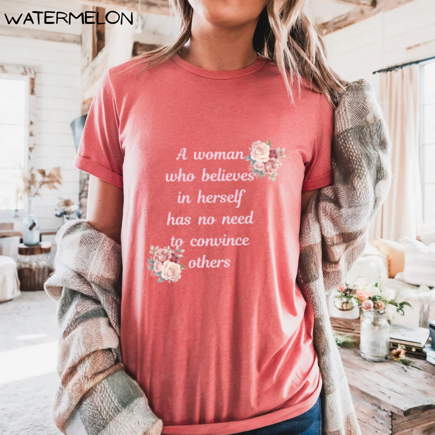 Believe in Yourself Tee – Inspirational Cotton Shirt for Women