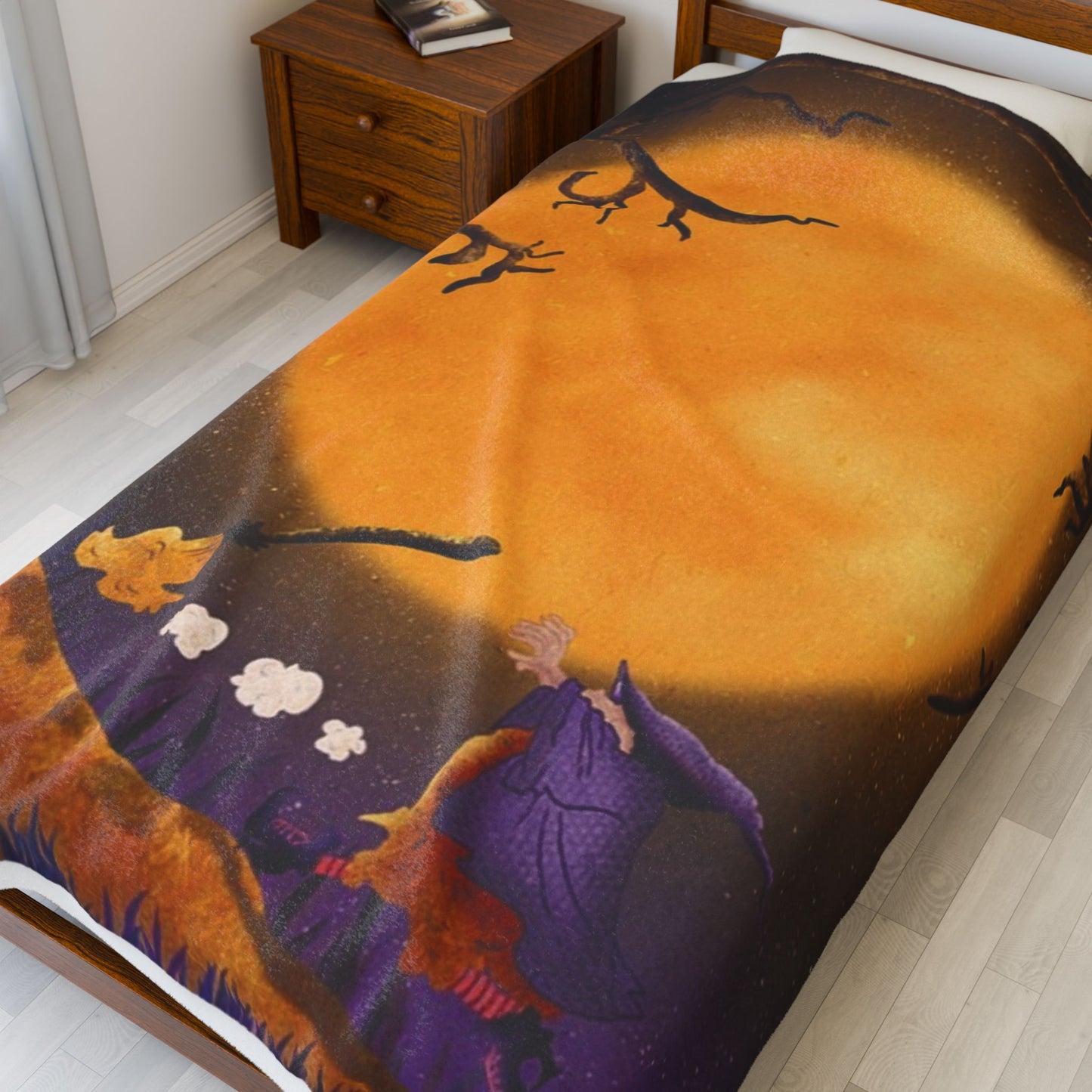 Moonlit Witch Blanket β Halloween Kids Throw