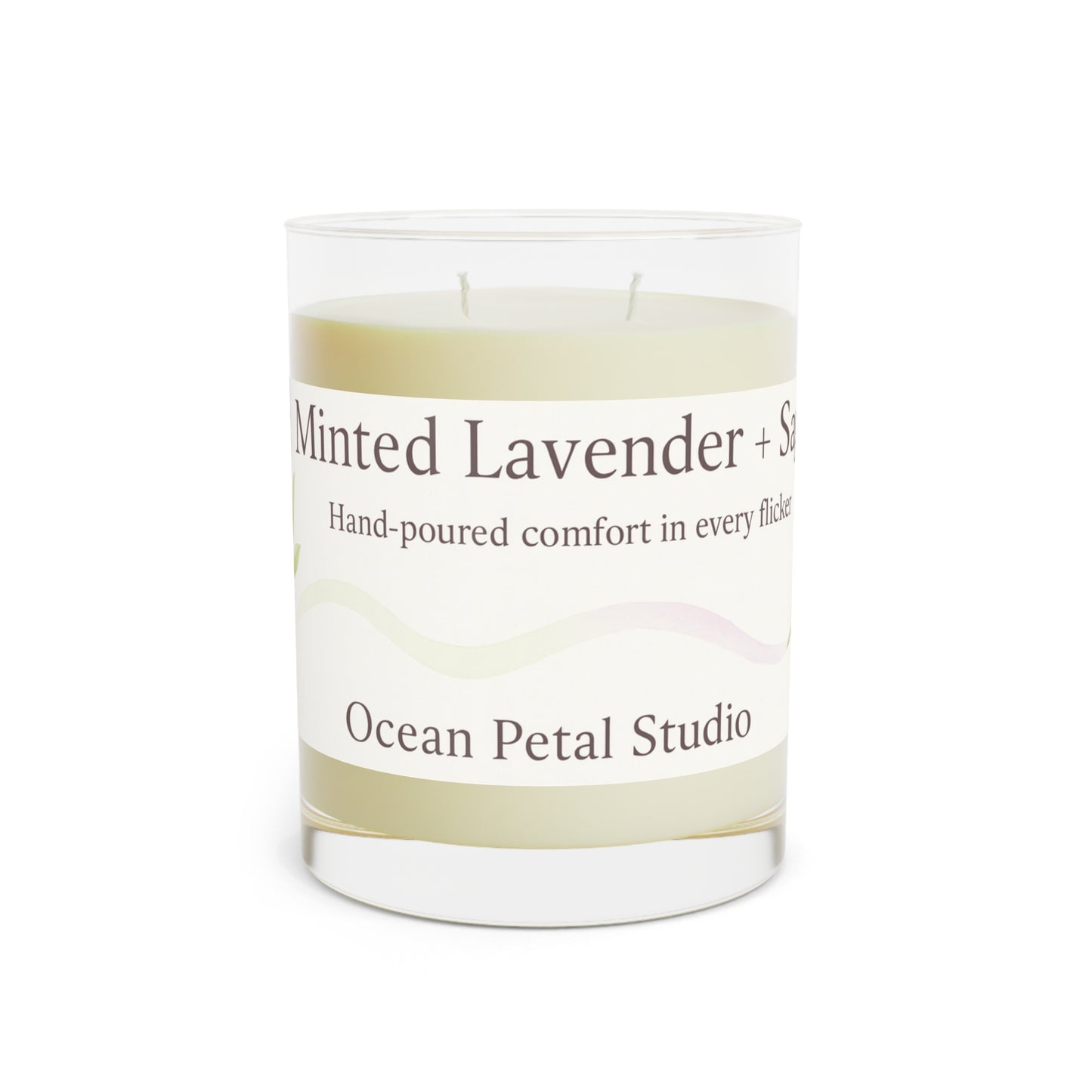 11oz Hand-Poured Glass Candles for Relaxation