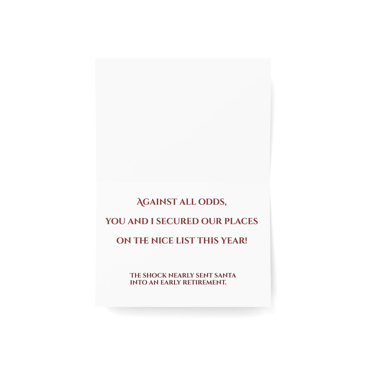 We Made the List – Funny Holiday Card for Lovable Troublemakers  Ocean Petal Studio