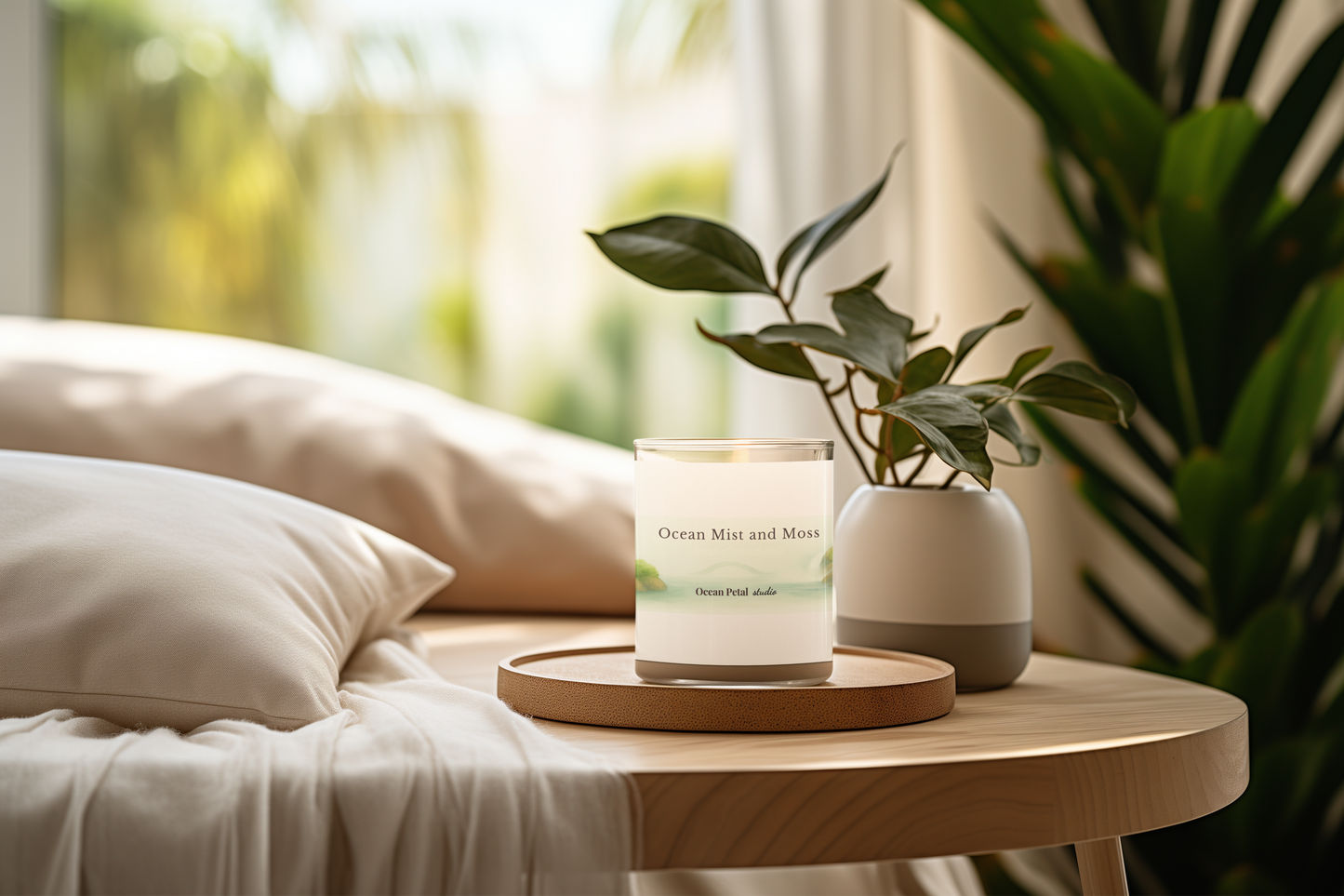 11oz Hand-Poured Glass Candles for Relaxation