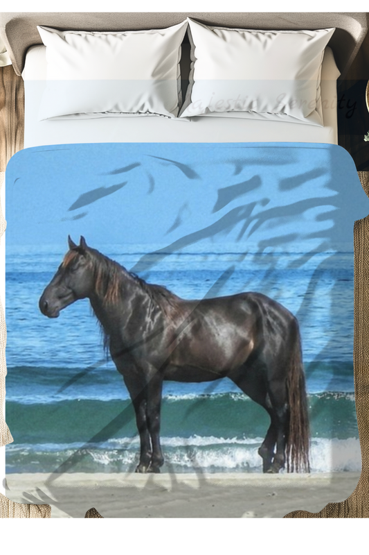 Wild Island Horse Blanket – Ocean Scene, Free Spirit Throw