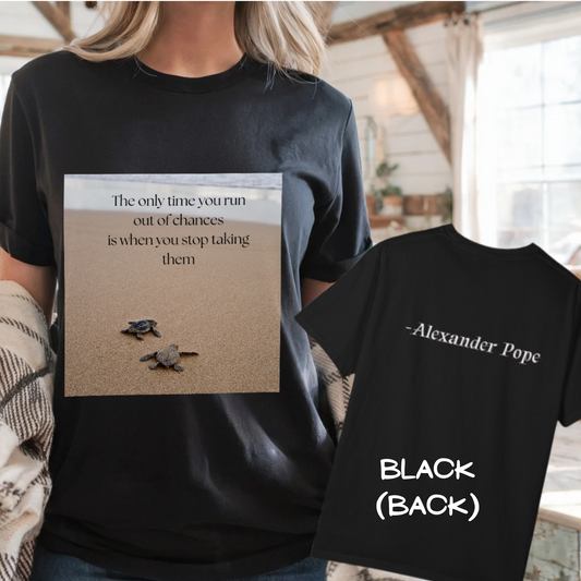 “Motivational Quote Tee – Garment-Dyed Cotton Comfort for Everyday Courage”