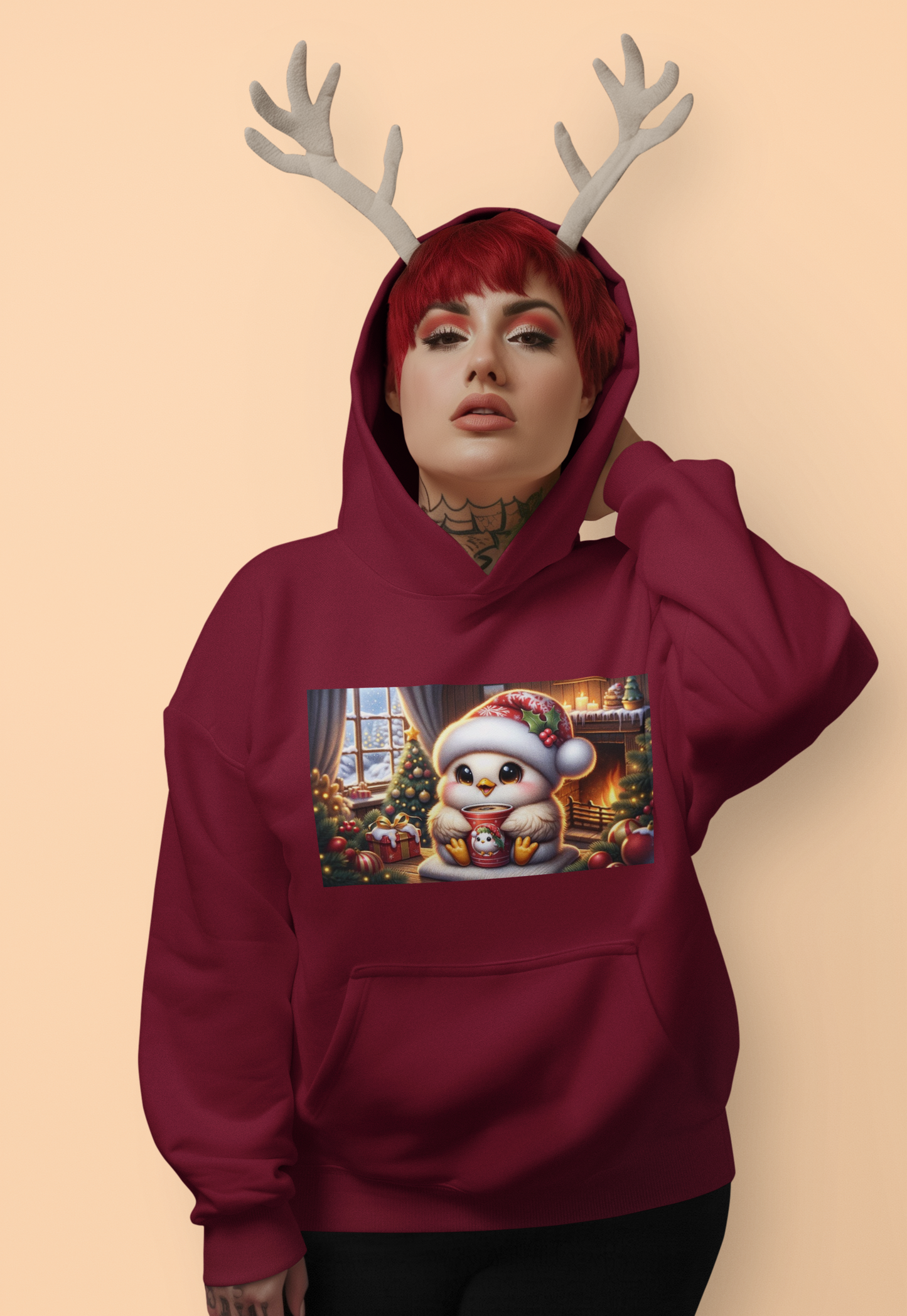 Snuggle Season Hoodie – Cozy Penguin Christmas Sweatshirt for Holiday Gatherings  Ocean Petal Studio