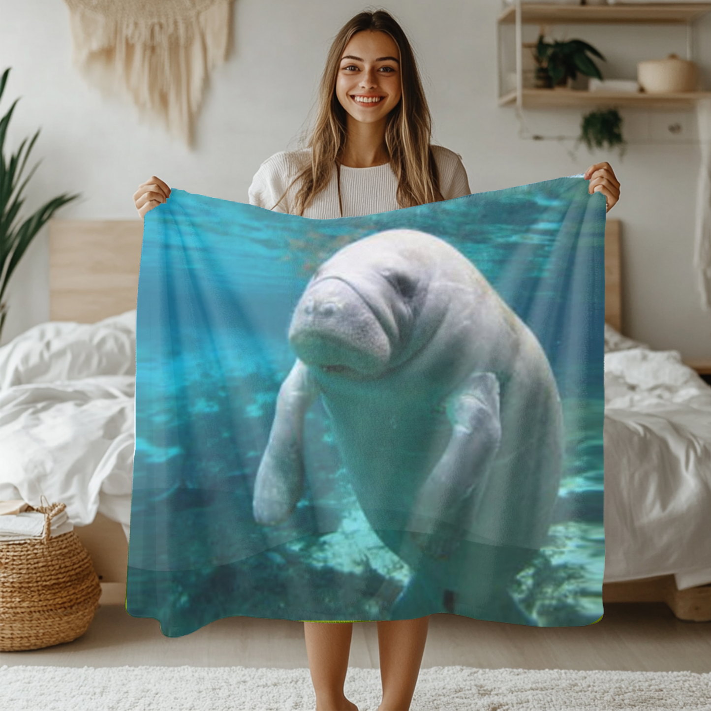 Manatee Blanket –  Marine Life Comfort