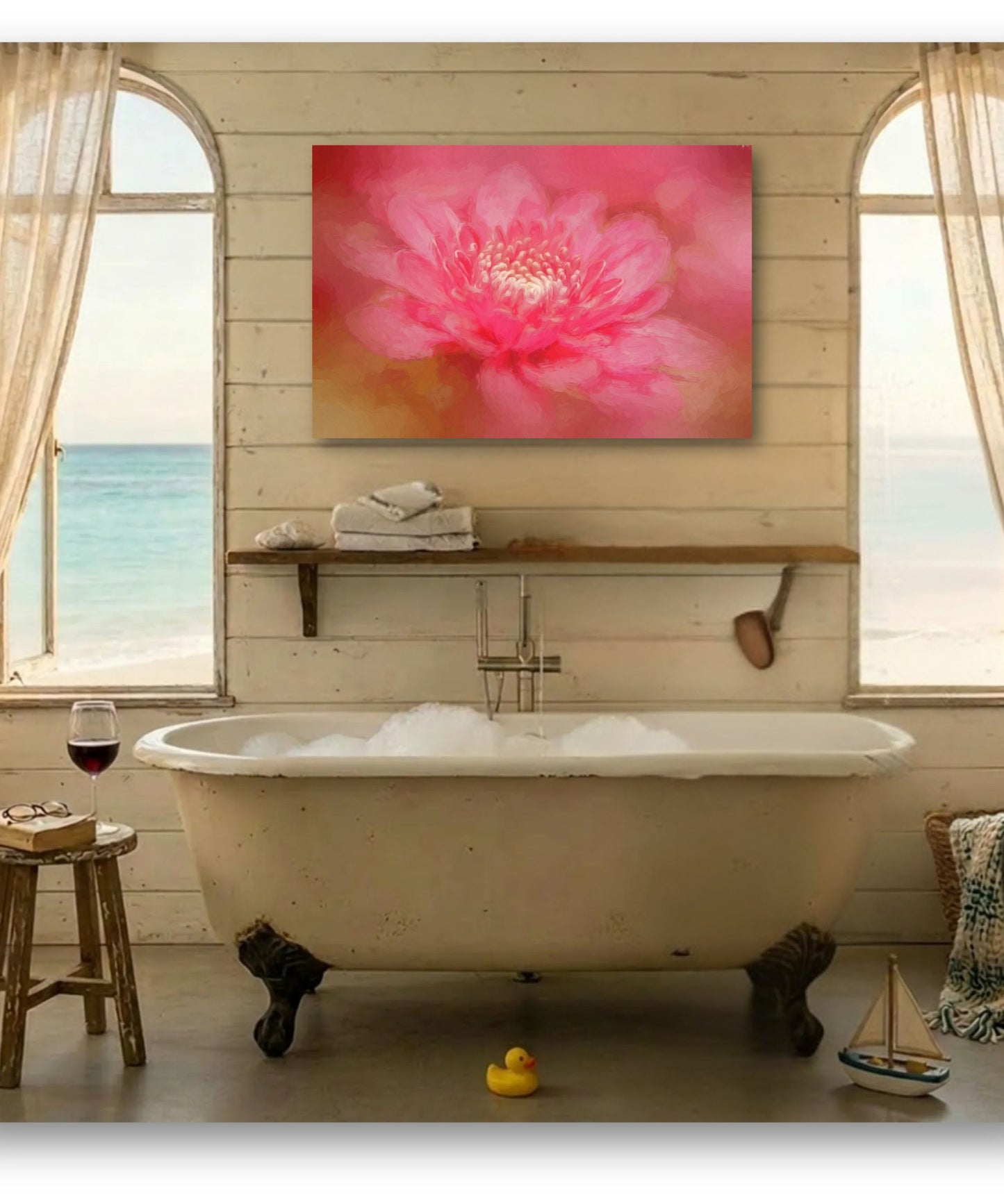 Dreamy Misty Bloom Canvas Print | Impressionistic Soft Floral Wall Art