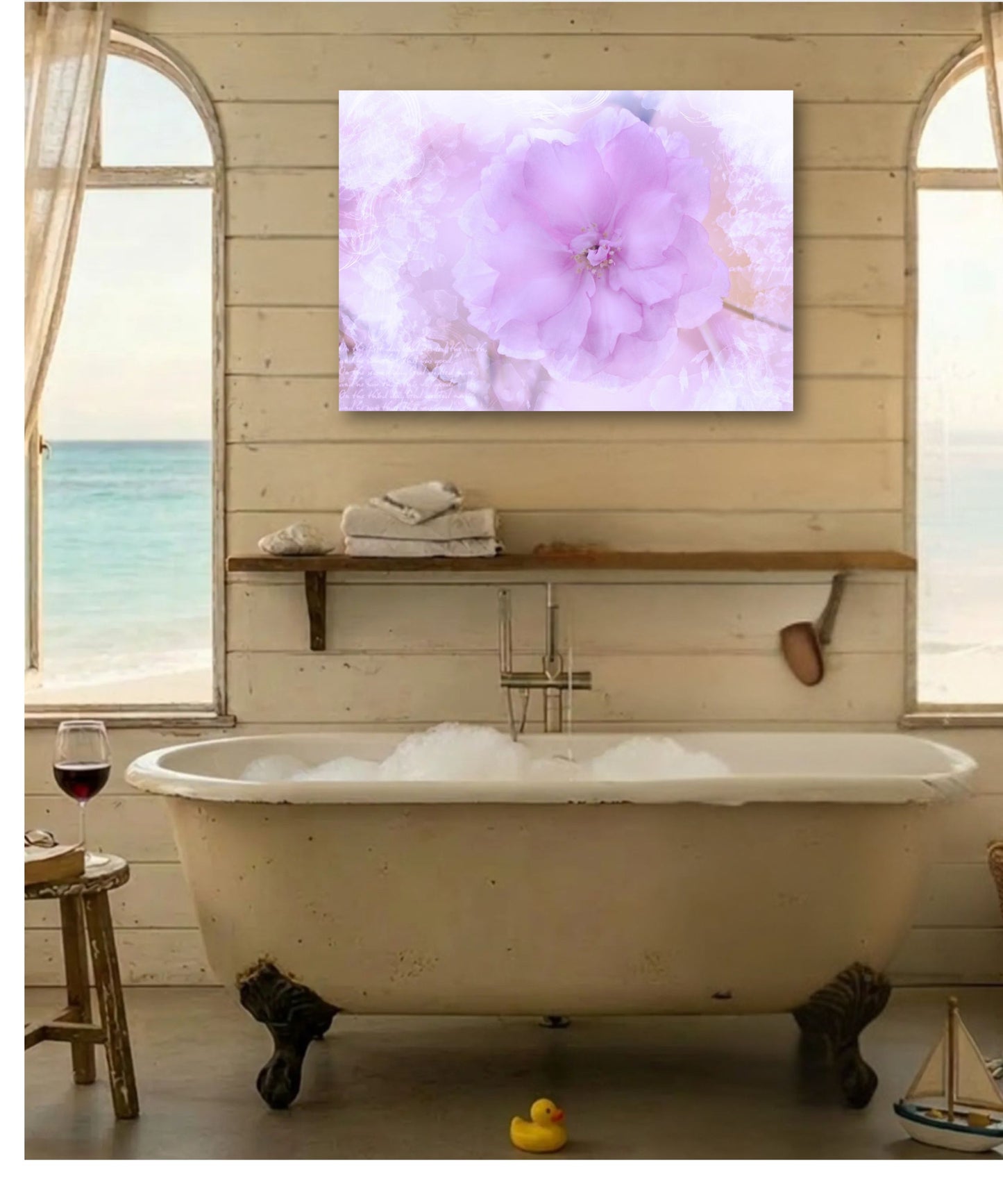 Dreamy Misty Bloom Canvas Print | Impressionistic Soft Floral Wall Art