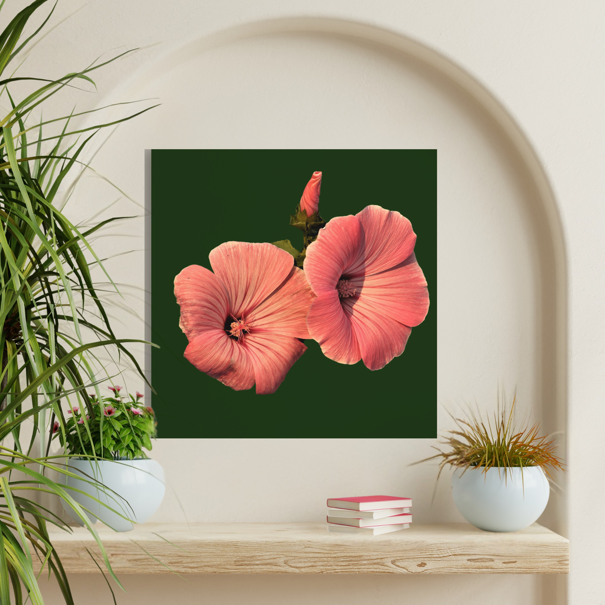 Velvet Mallow Botanical Scroll | Signature Art Print