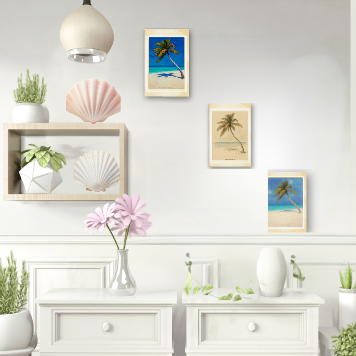 Windswept Paradise Palm Tree Art – Three Signature Styles