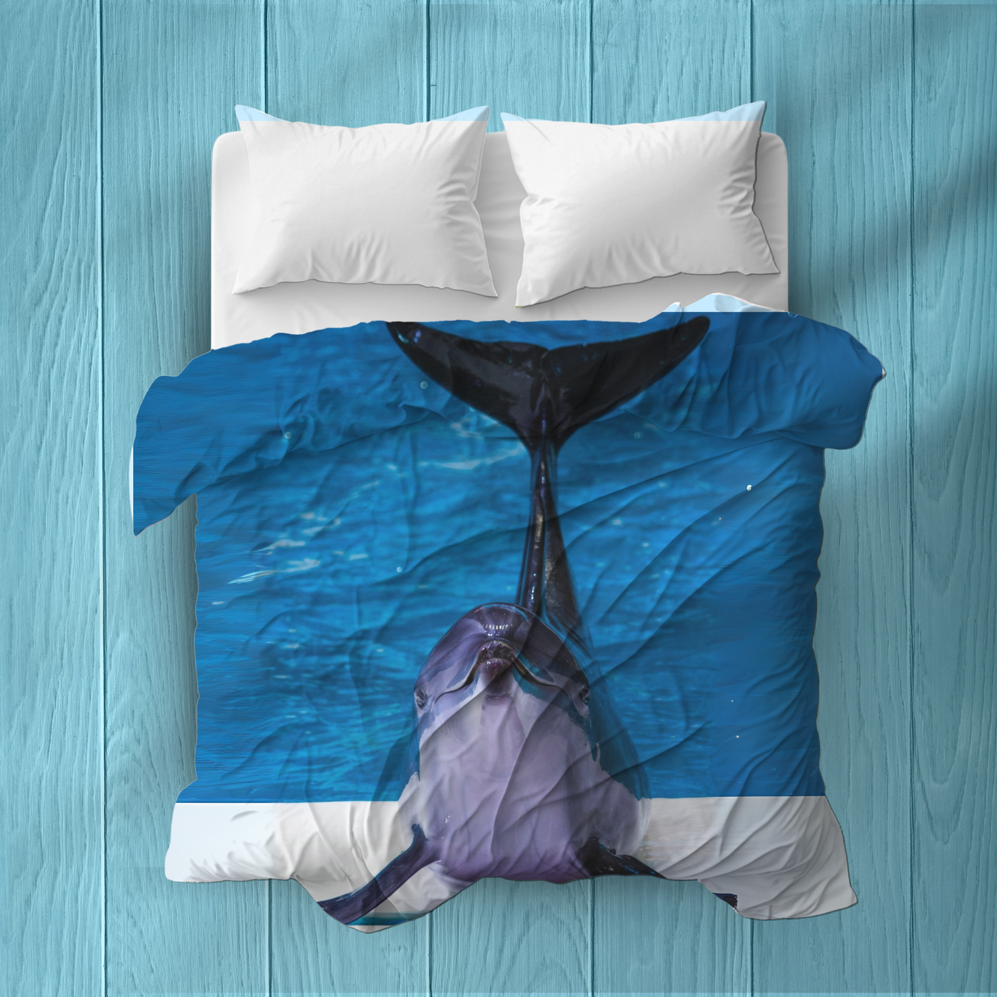 Velveteen plush Dolphin Blanket – Coastal Comfort