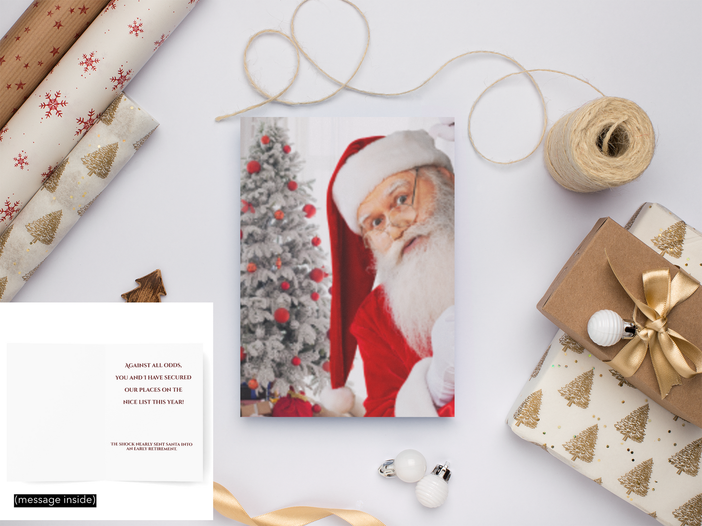 We Made the List – Funny Holiday Card for Lovable Troublemakers  Ocean Petal Studio