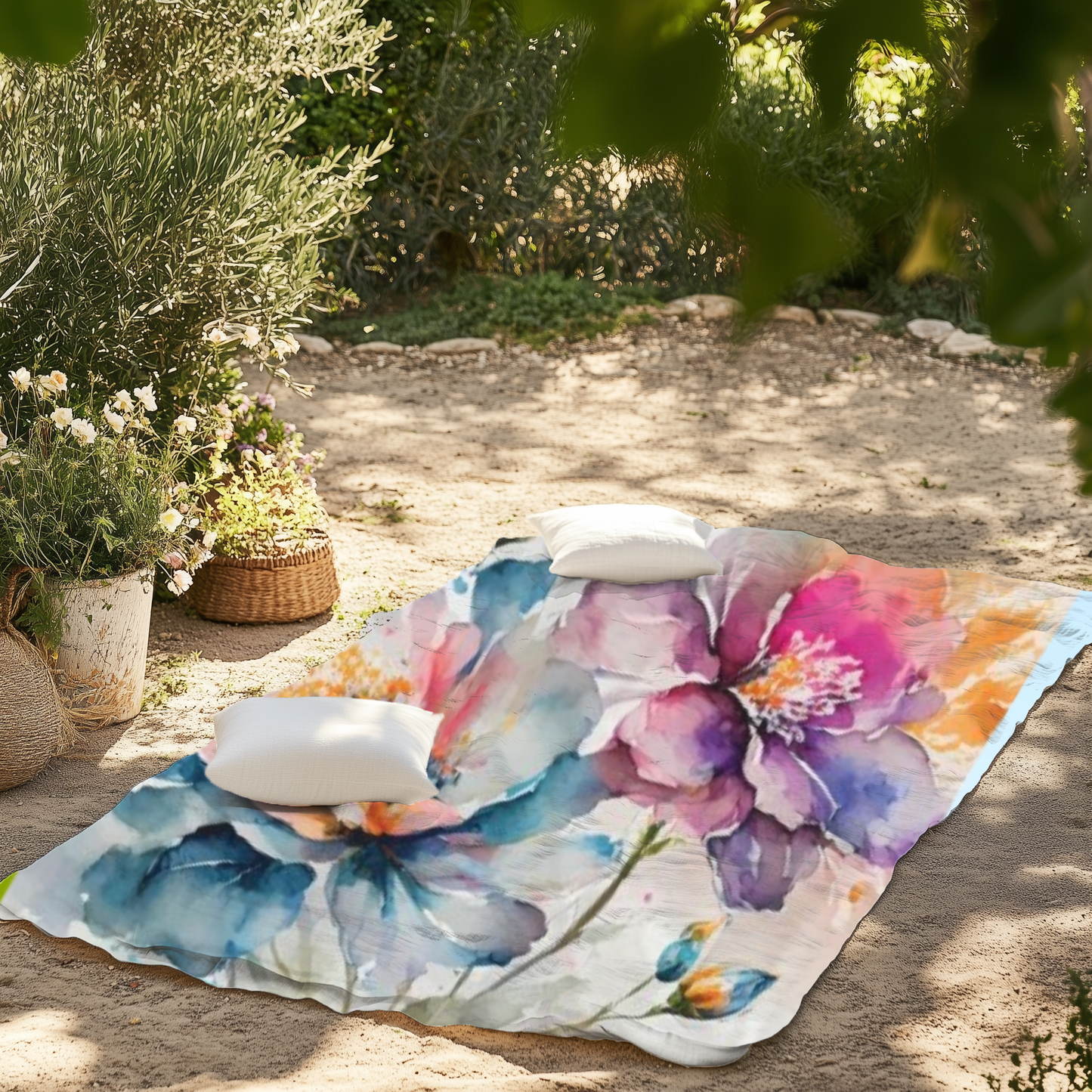 Floral Velveteen Plush Blanket, Cozy Home Decor, Gift for Her, Warm Throw, Housewarming, Bedspread, Winter Essentials