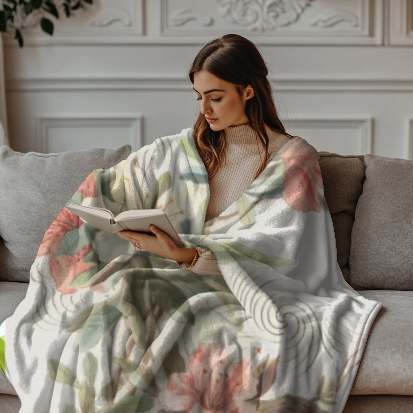 Cozy, Velveteen Plush Blanket.  Luxurious comfort for home