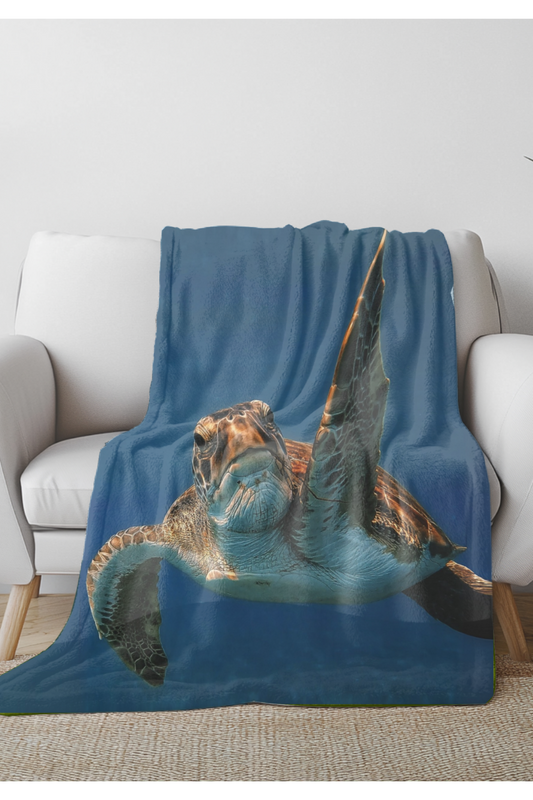 Sea Turtle Blanket – Coastal Comfort