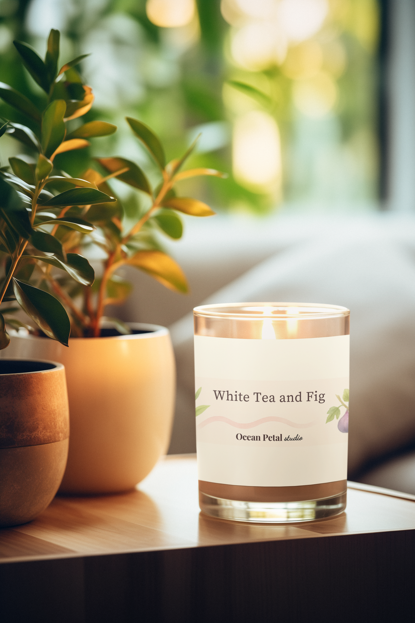 11oz Hand-Poured Glass Candles for Relaxation